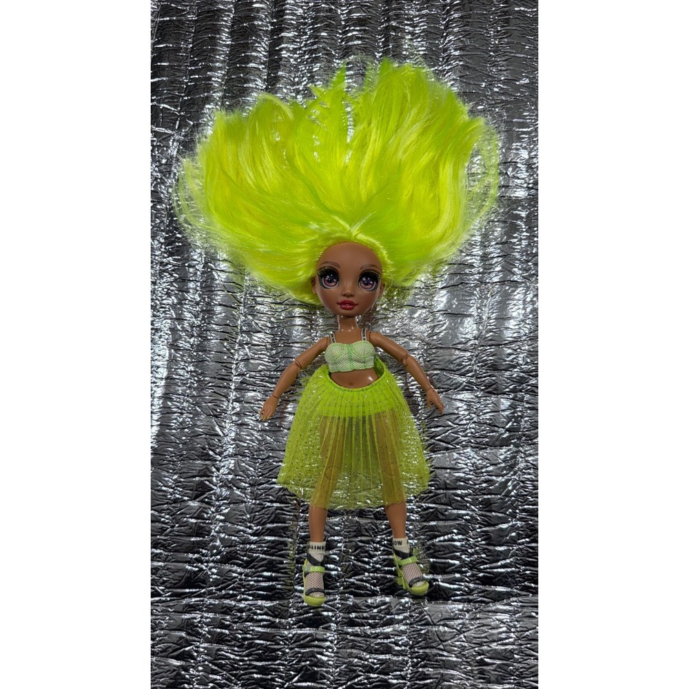 MGA Rainbow High Karma Nichols Series 2 Neon Green Fashion Doll with Outfit